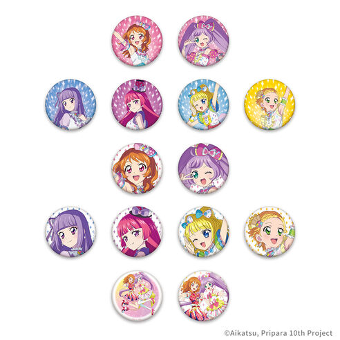 アイカツ！×プリパラ THE MOVIE　-出会いのキセキ！-　缶バッジ（全14種/ランダム1個入り）の商品詳細