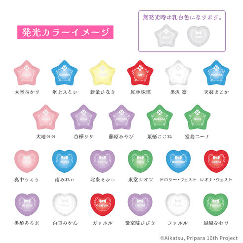 アイカツ！×プリパラ THE MOVIE　-出会いのキセキ！-　ジュエルリングライト（全23種/ランダム1個入り）の商品詳細