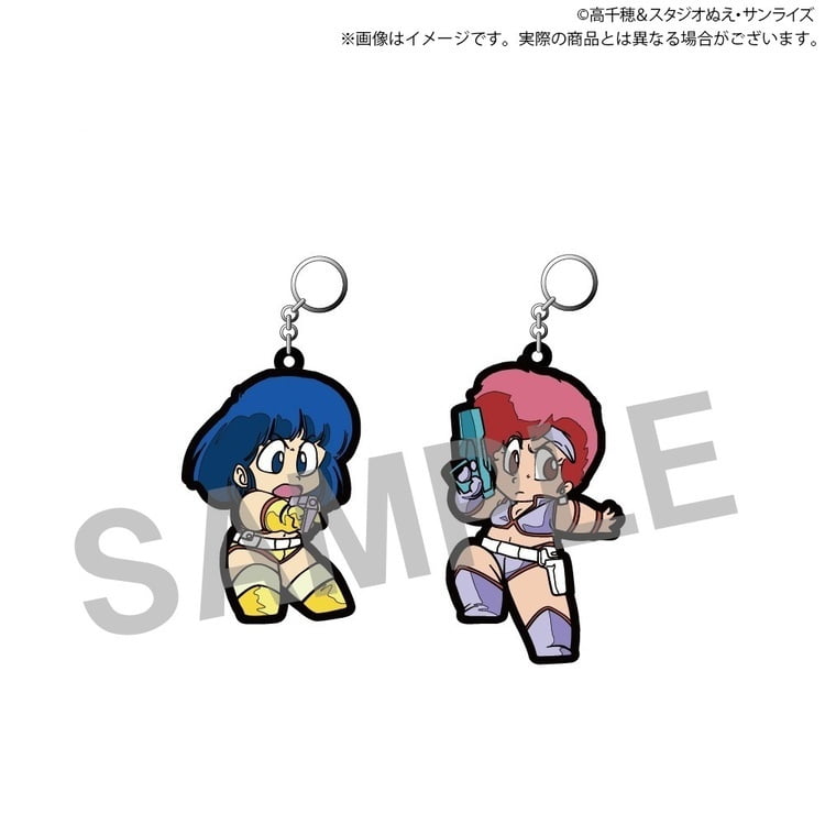 TVアニメ『ダーティペア』40周年記念展　半立体ラバーストラップ（全2種）見本画像1