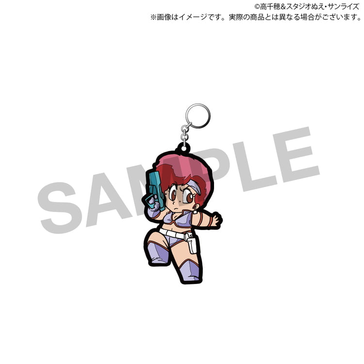 TVアニメ『ダーティペア』40周年記念展　半立体ラバーストラップ（全2種）見本画像3