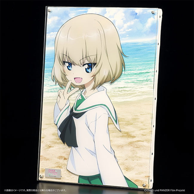 P6サイズ レイヤードグラフ®<small><br>【劇場版10周年記念イラスト ~Oarai Memories~ カチューシャ】</small>の見本画像