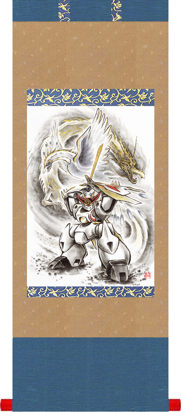 『魔神英雄伝ワタル』掛軸画像見本