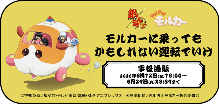 『銀魂×PUI PUI モルカー』POP UP STORE 事後通販
