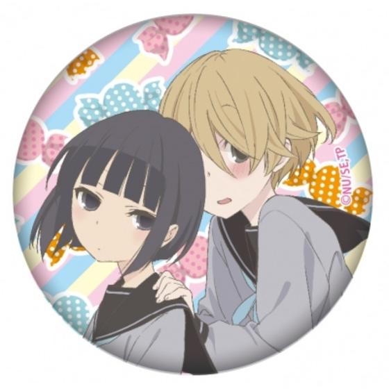 田中くんはいつもけだるげ スイーツ缶バッジ　莉乃＆早夜