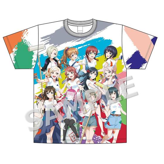 ラブライブ！虹ヶ咲学園スクールアイドル同好会 ペイントTシャツ 集合