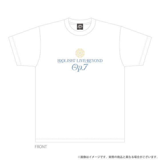 アイドリッシュセブン IDOLiSH7 LIVE BEYOND “Op.7” ライブロゴTシャツ (WHI…