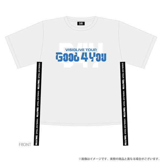 【G4Y】Lサイズ　サイドロゴテープ　ビッグシルエットTシャツ(黒)