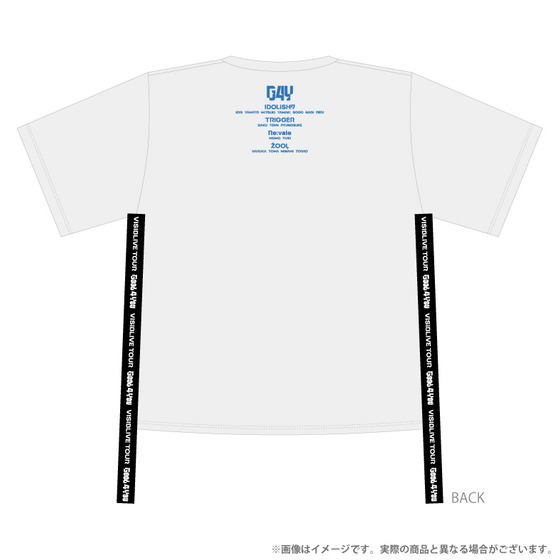 【G4Y】Lサイズ　サイドロゴテープ　ビッグシルエットTシャツ(黒)