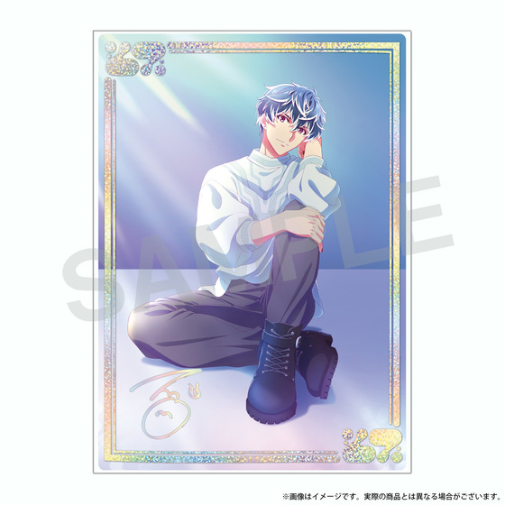 アニメ アイドリッシュセブン　MEMORIAL EXHIBITION クリアケース付きビジュアルカード　百_画像1