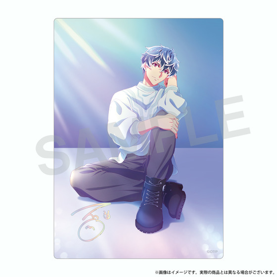 アニメ アイドリッシュセブン　MEMORIAL EXHIBITION クリアケース付きビジュアルカード　百_画像2