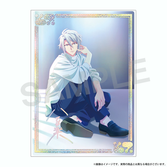 アニメ アイドリッシュセブン　MEMORIAL EXHIBITION クリアケース付きビジュアルカード　八乙女 楽_画像1