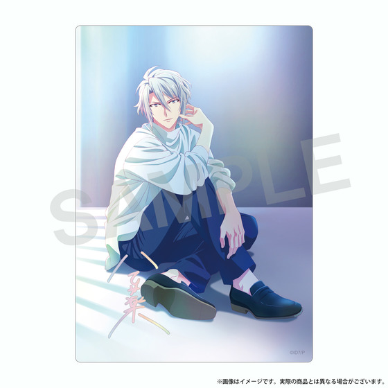 アニメ アイドリッシュセブン　MEMORIAL EXHIBITION クリアケース付きビジュアルカード　八乙女 楽_画像2