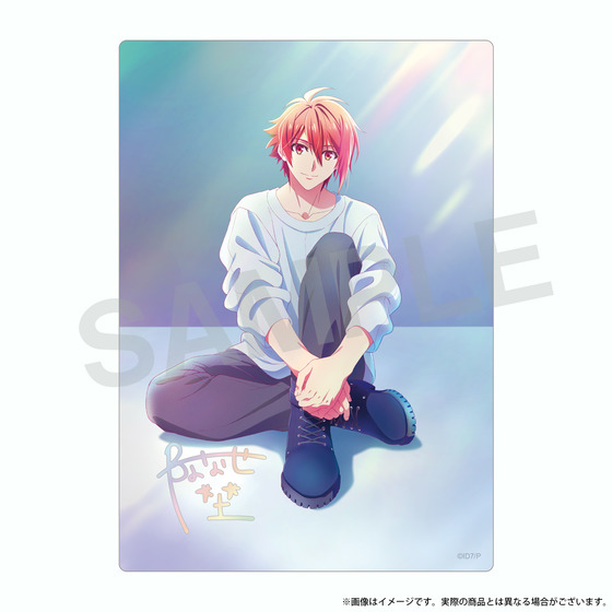 アニメ アイドリッシュセブン　MEMORIAL EXHIBITION クリアケース付きビジュアルカード　七瀬 陸_画像2