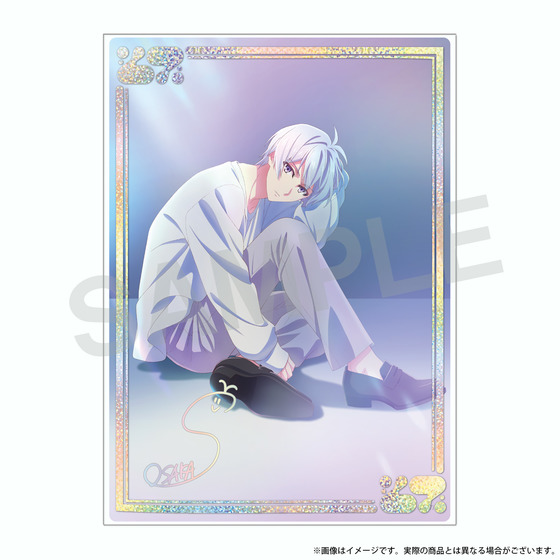 アニメ アイドリッシュセブン　MEMORIAL EXHIBITION クリアケース付きビジュアルカード　逢坂 壮五_画像1