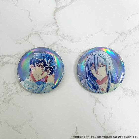 アニメ アイドリッシュセブン　MEMORIAL EXHIBITION オーロラ缶バッジセット （Re:vale／2種セット）_画像2