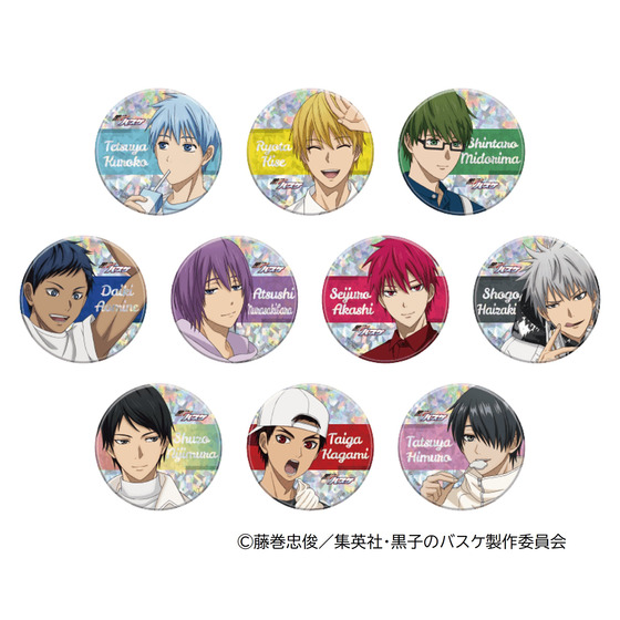黒子のバスケ キラキラ缶バッジコレクション (キャラポップストア Hang