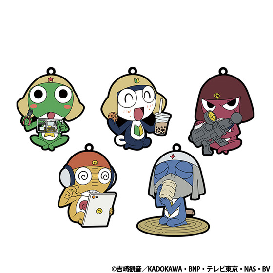ケロロ軍曹　20周年記念イラスト トレーディングラバーストラップ（全5種/ランダム1個入り）