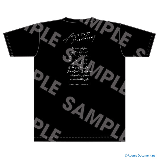 Aqours Documentary　Tシャツ【2026年2月下旬頃より順次お届け予定】