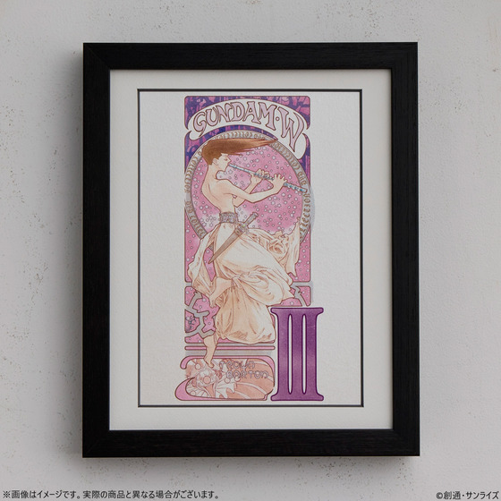 【受注生産】 新機動戦記ガンダムＷ 額装アート〈新機動戦記ガンダムW DVD COLLECTION イラスト〉【トロワ・バートン】 【2026年3月下旬発送】