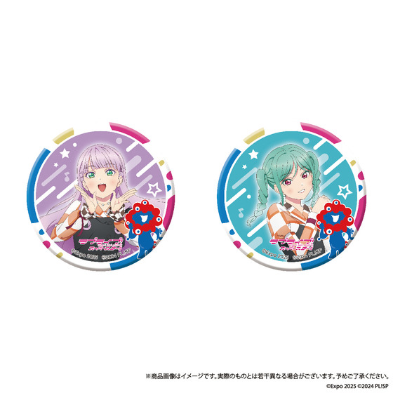 大阪・関西万博 EXPO 2025 ミャクミャクコラボ トレーディング缶バッジ（ラブライブ！スーパースター!!）1set3個入り
