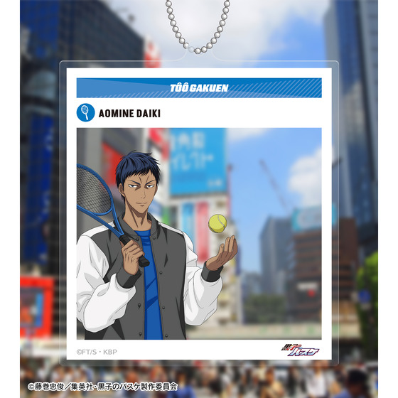 黒子のバスケ 描き下ろし 青峰大輝 スポーツホリデーver. SNS風BIGアクリルキーホルダー【2026年2月中旬より順次発送】