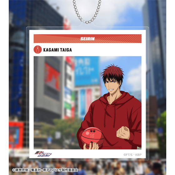 黒子のバスケ 描き下ろし 火神大我 スポーツホリデーver. SNS風BIGアクリルキーホルダー【2026年2月中旬より順次発送】