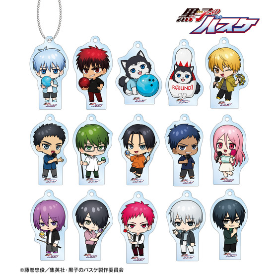 黒子のバスケ トレーディング ちびキャラ アクリルキーホルダー(全15種・BOX・15種セット)【2026年2月中旬より順次発送】