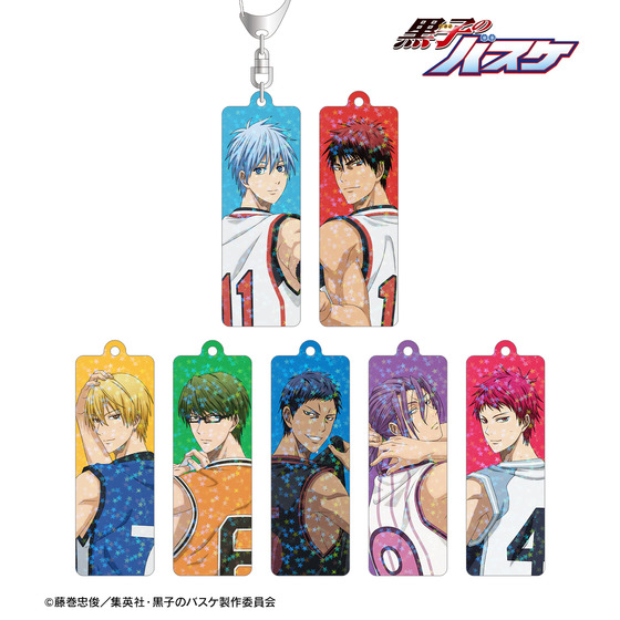 黒子のバスケ 描き下ろし 戦う背中ver. トレーディングホログラムスティックアクリルキーホルダー(全7種・BOX・7種セット)【2026年2月中旬より順次発送】