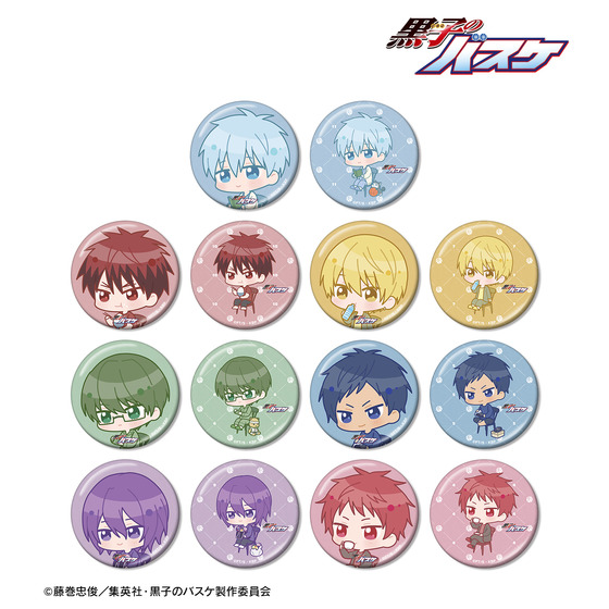 黒子のバスケ トレーディング ちびキャラ 朝のひとときver. メタリック缶バッジ(全14種・BOX・14種セット)【2026年2月中旬より順次発送】