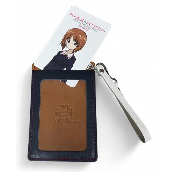 ガールズ＆パンツァー最終章　レザー単パスケース　大洗女子学園 【オンラインミニミニホビーショー／2026年4月発送】
