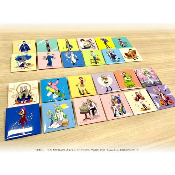 コードギアス 反逆のルルーシュ ぷちゆるコードギアスらいふSeason2　スクエア缶バッジ【全2種】