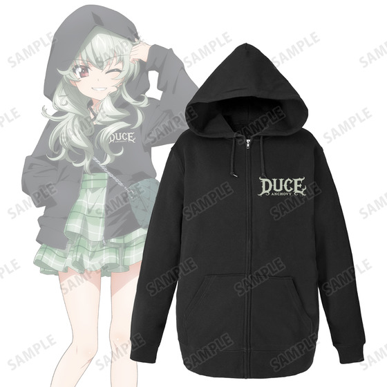 ガールズ＆パンツァー 最終章 描き下ろし デート私服ver. アンチョビ ジップパーカーユニセックス(全2サイズ) 【オンラインミニミニホビーショー／2026年4月発送】