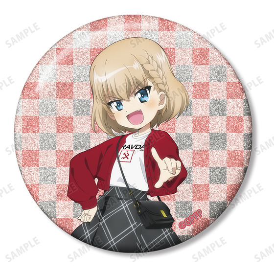 ガールズ＆パンツァー 最終章 描き下ろし デート私服ver. トレーディンググリッター缶バッジ(単位/BOX) 【オンラインミニミニホビーショー／2026年4月発送】