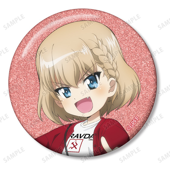 ガールズ＆パンツァー 最終章 描き下ろし デート私服ver. トレーディンググリッター缶バッジ(単位/単品) 【オンラインミニミニホビーショー／2026年4月発送】