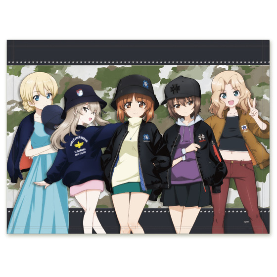 ガールズ＆パンツァー　MA-1スタイル　ブランケット　集合Ver. 【オンラインミニミニホビーショー／2026年4月発送】
