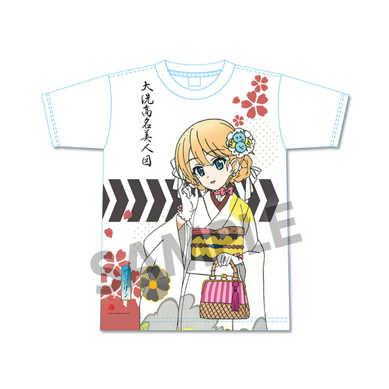 ガールズ＆パンツァー 最終章 Ukiyo-e Art 大洗高名美人図ダージリン フルグラフィックTシャツ(全4サイズ) 【オンラインミニミニホビーショー／2026年4月発送】
