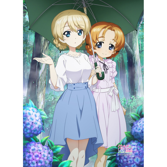 [ガールズ＆パンツァー 最終章]B2タペストリー（ダージリン＆オレンジペコ／傘） 【オンラインミニミニホビーショー／2026年4月発送】