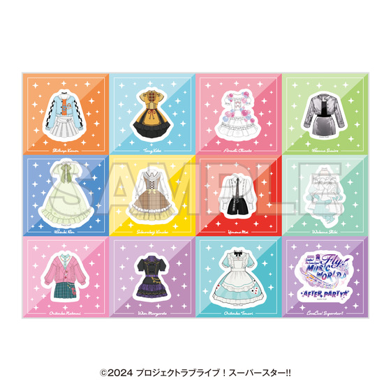 ラブライブ！スーパースター!! POP UP SHOP ～Fly! MUSIC WORLD♪～AFTER PARTY☆ ステッカーシート3枚セット 【2026年5月下旬頃お届け予定】