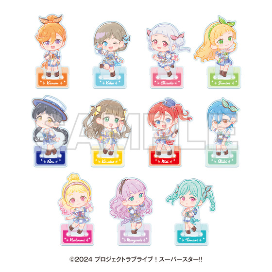 ラブライブ！スーパースター!! POP UP SHOP ～Fly! MUSIC WORLD♪～AFTER PARTY☆ ミニキャラ　アクリルスタンド(全11種) 【2026年5月下旬頃お届け予定】