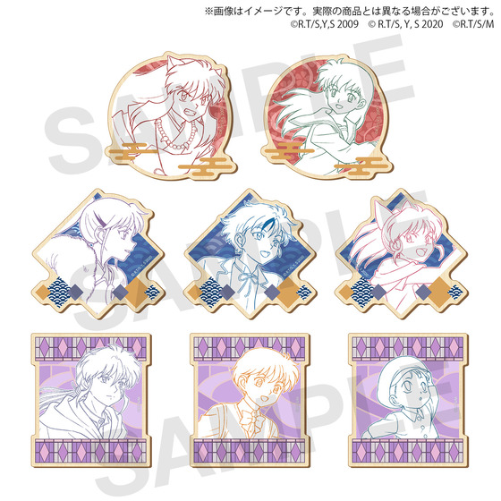 サンライズワールド　高橋留美子フェア 『犬夜叉』・『半妖の夜叉姫』・『MAO』トレーディング木製マグネット（全8種）_画像1