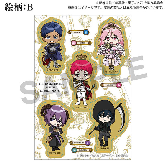 黒子のバスケ POP UP STORE -タロットの世界- ステッカーシート（ちびキャラver.）（1シート5キャラ）【全2種】_画像3