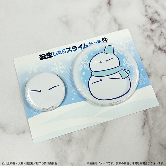 転生したらスライムだった件 缶バッジセット（雪だるまリムルさま）【受注販売・2025年6月中旬以降順次お届け】_画像2