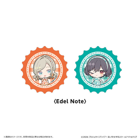 ラブライブ！蓮ノ空女学院スクールアイドルクラブ  POP UP SHOP 王冠バッジセット　Edel Note【2026年10月上旬より順次お届け】_画像1