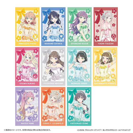 ラブライブ！蓮ノ空女学院スクールアイドルクラブ  POP UP SHOP トレーディングフォト風カード（全11種・ランダム・1BOX11個入り）【2026年10月上旬より順次お届け】_画像1