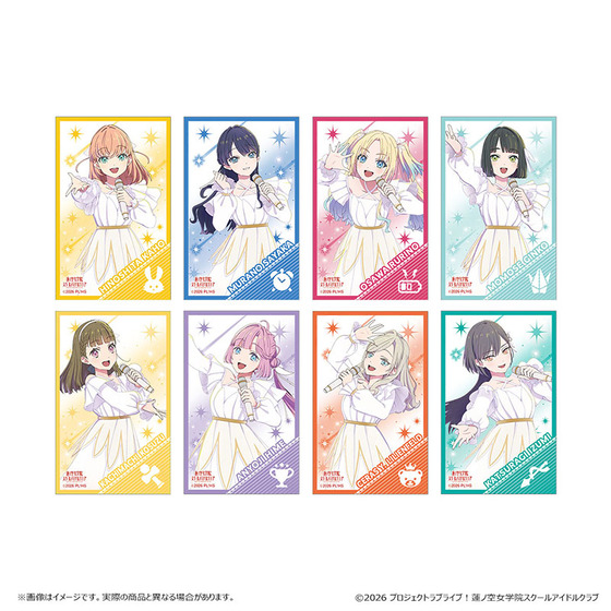 ラブライブ！蓮ノ空女学院スクールアイドルクラブ  POP UP SHOP トレーディングクリアカード<光の中で花咲いてver>（全8種・ランダム・8枚入り）【2026年10月上旬より順次お届け】_画像1