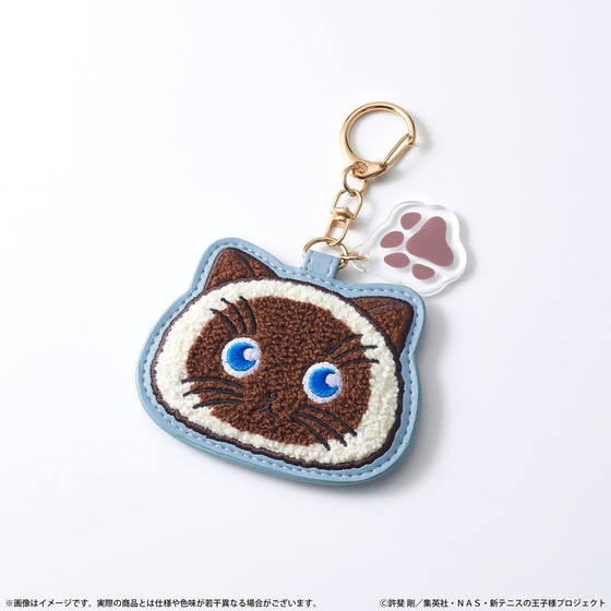新テニスの王子様 カルピンとおうち時間 しりーず３　カルピン もこもこサガラ刺繍キーホルダー_画像1
