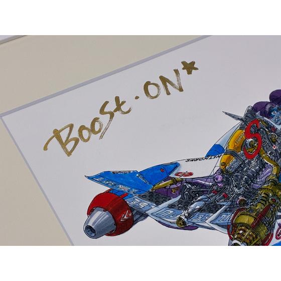新世紀GPXサイバーフォーミュラ マシンデザイン 河森正治 直筆サイン入り複製原画【35周年アニバーサリーver.】_画像2