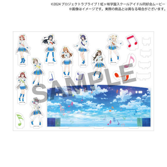 ラブライブ！虹ヶ咲学園スクールアイドル同好会 虹ヶ咲学園購買部 ミニステージアクリルジオラマスタンド　虹色Passions!_画像2