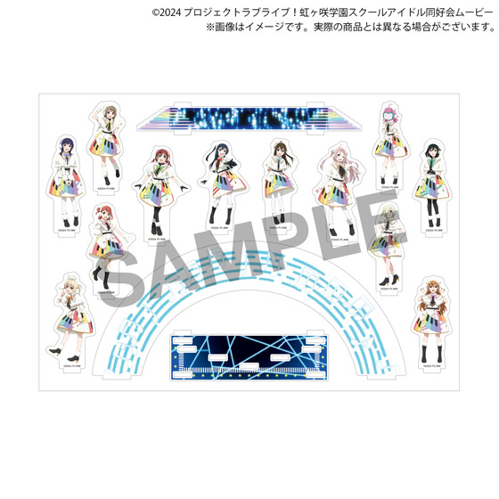 ラブライブ！虹ヶ咲学園スクールアイドル同好会 虹ヶ咲学園購買部 ミニステージアクリルジオラマスタンド　Colorful Dreams! Colorful Smiles!_画像2