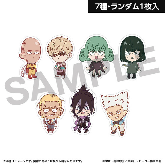 アニメ10周年記念「ワンパンマン展」 トレーディングダイカットステッカー（7種・ランダム1枚入り） 【2026年10月中旬頃から順次お届け予定】